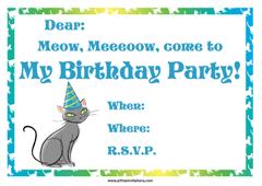 Free Animal Birthday Invitations